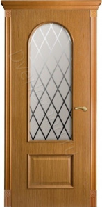 Фото Оникс Арка под стекло орех, Межкомнатные двери