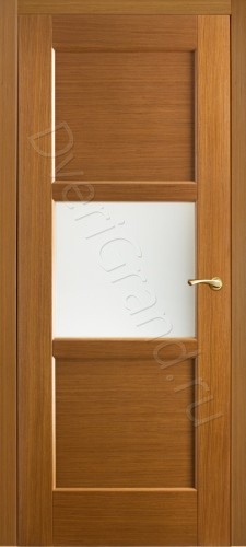 Фото Оникс Квадро под стекло (плоск.филенка) орех, Межкомнатные двери