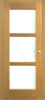 Фото Оникс Квадро со стеклом (плоск.филенка) дуб, Межкомнатные двери