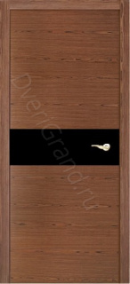 Фото Оникс Соло тангентальный орех, Межкомнатные двери