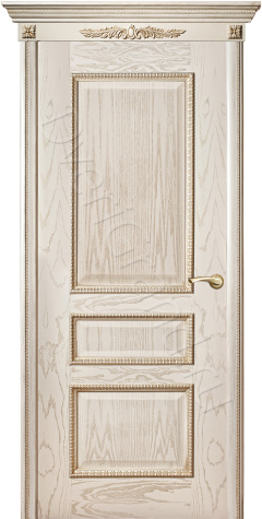 Фото Оникс Версаль со штапиком декор золотая патина, Межкомнатные двери