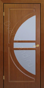 Фото Евро под стекло орех, Межкомнатные двери