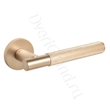 Фото Fuaro R.SLR52.ABRASIVE SSG-39 сатин золото, Межкомнатные ручки