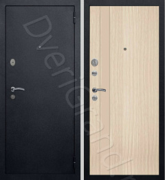 Фото Прима New Line (М-6 стекло бежевое) черный шелк/капучино, Металлические двери