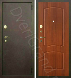 Фото Прима (Classic) медный антик/итальянский орех, Тамбурные двери