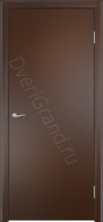 Фото ДГ-1 коричневая эмаль, Строительные двери